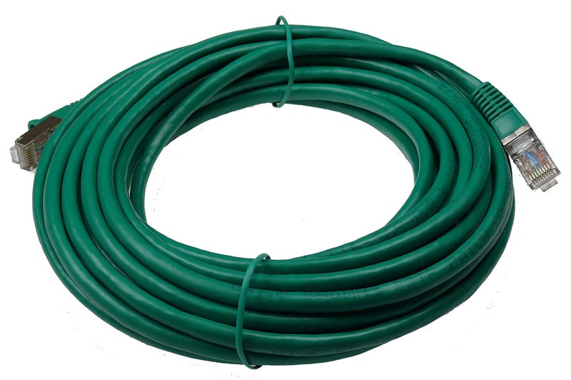 NTW 25' Cat 6 Snagless Shielded (STP) RJ45 Ethernet Network Patch Cable Green -345-S6-025GN - Image 2